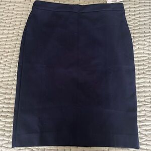 NWT J. Crew Navy No. 2 Pencil Skirt